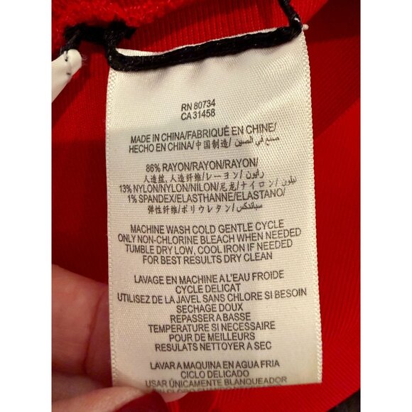 BCBGMAXAZRIA Gisella mini dress in Rio Red NWT - Size L - Picture 4 of 8